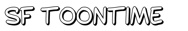 SF Toontime font preview